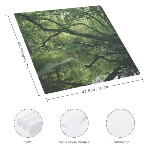 Servilletas de tela cuadradas 18.7 x 18.7 pulg. pack x4 miniatura 2