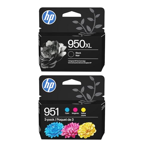 Image of HP 950XL Blk /951 CMY Original Ink Bundle OfficeJet 8600 /8610 /8620 Series