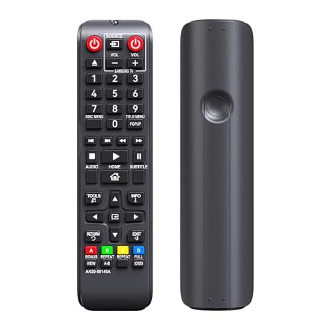 Replacement AK59-00149A Samsung DVD Remote Control for Samsung DVD Blu Ray Disc Player BD-ES5000 BD-F5100 BD-ES5300 BD-J5100 BD-J5700 BD-J5900 BD-FM57C BD-HM51 BD-HM59 BD-H5100 BD-H5900 Cover