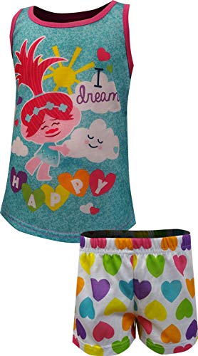 Trolls Girls' Trolls I Dream Happy Shortie Pajama