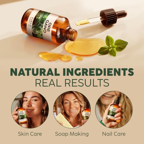 Image of 100% Pure Oregano Oil - 4 Fl Oz Oregano Essential Oil for Hair, Skin, Diffuser, Aromatherapy & DIY Soap Making Scent