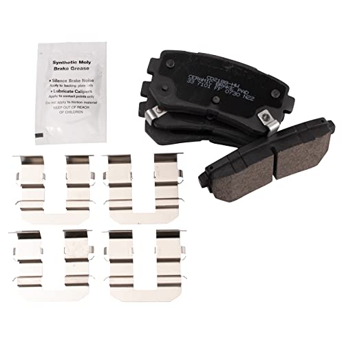 Image of TRQ Rear Brake Pad and Rotor Set Ceramic Compatible with 2018-2020 Hyundai Kona