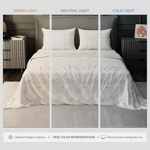 Image of BLISSHOME Everlast 150TC King Size Printed Bedsheet with 2 Pillow Covers for Double Bed, Aesthetic Bedding, Wrinkle Resistant, 100+ Wash Durable, Quick Dry, Ornate Design - Brown (228cm x 274cm)