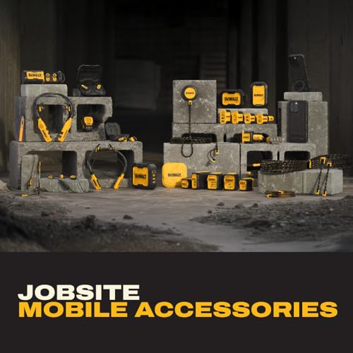 DEWALT Heavy Duty Magnetic ToughSound Pro Bluetooth Speaker &ndash; 22W Jobsite Wireless Portable Speaker w/Built-in Magnets, IP67 Dust & Waterproof, 14H Runtime, Auracast Multi-Speaker Linking & EQ Modes