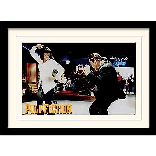 Pulp Fiction 30 x 40 cm Dance montado y Enmarcado impresión