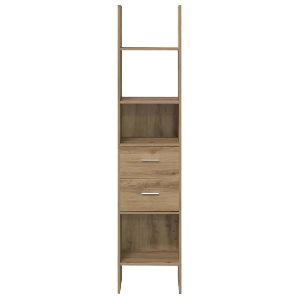 Generisch Bücherregal Artisan-Eiche 40 x 35 x 180 cm Holzwerkstoff,Möbel,Regalsysteme,Bücherregale Bücherschränke-875440
