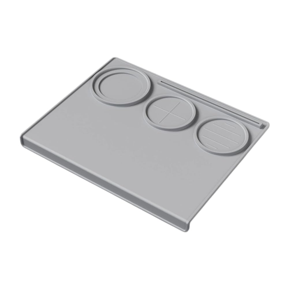 Vjsujehgy Coffee Tamper Mat Silicone Waterproof Coffee Mat for 58mm Espresso Machine Tamper Coffee Powder Hammer Pad A
