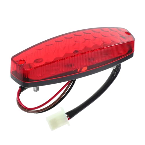 PartyKindom Luz Trasera De Motocross Luz Trasera De Caravana Rv Stop Light Luces Traseras De Moto Luces De Freno De Motocicleta Partes De Motocicleta El Plastico Rojo