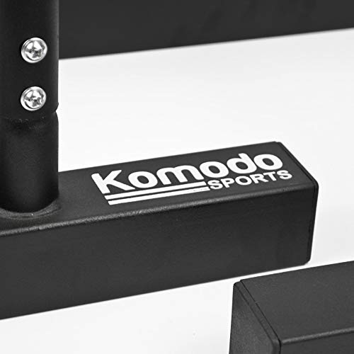 KOMODO Parallettes Home Gym Parallel Dip Bars for Body Weight Workout Station Calisthenics - Image 5