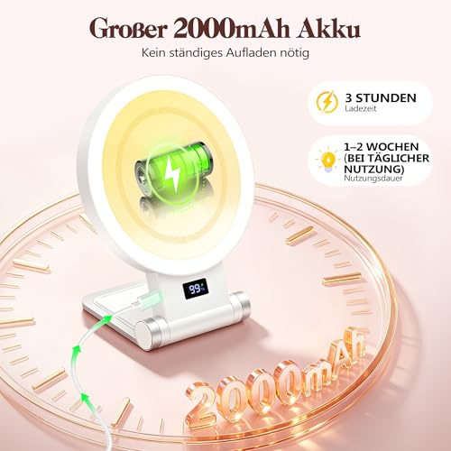 B Beauty Planet 30X/1X Kompaktspiegel mit Beleuchtung – Ansicht 4