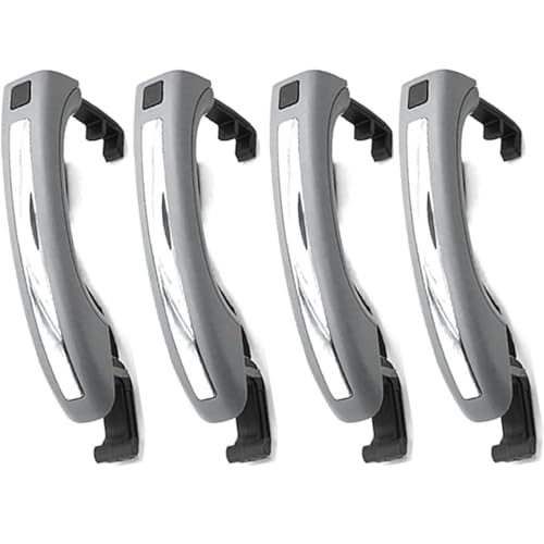 Poignée de porte extérieure pour Q7 2007-2015 avec capteur intelligent gris x4