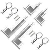 TOOMOD Super ClodBuster Aluminum Body Mounts Car Shell Fixing for Tamiya RC Car Super Clod Buster Upgrades Replace Parts (Silvery)