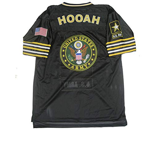 JWM Men\'s Football Jersey US Army XLarge Black/Gold