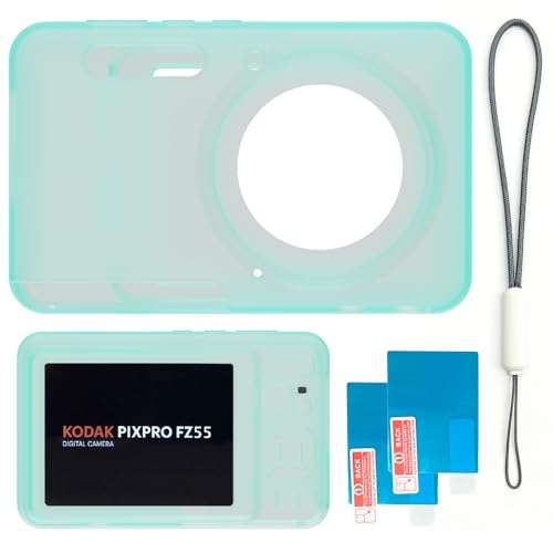 Funda de silicona para cámara Kodak PIXPRO FZ55 verde miniatura 5