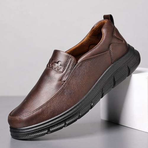 COSIDRAM Mens Casual Loafers Comfortable Soft Classic Moccasin Slip On Daily Walking Shoes3