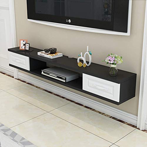 Schwimmdock Regal Wand TV Schrank Moderne Floating-TV-Ständer Konsolen-Möbel TV Halterungen TV Brett Rack-Media Console Entertainment Center for