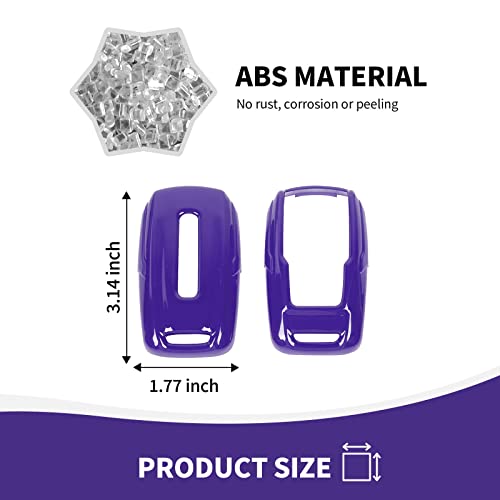 Image of RAZPOY for RAM Key Fob Cover, ABS Key Case Cover Holder Protector Compatible with for 2018-2023 Dodge RAM 1500 2500 3500, Purple