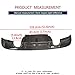 Carbon Fiber Rear Diffuser for Jaguar XE Sedan 4-Door 2016-2019 Rear Bumper Lip Diffuser Spoiler Splitter (Single Exhaust Dual Outlet)