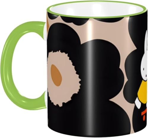 マグカップ 330ml アニメ ミッフィー マグ コーヒーカップ 陶器 セラミック mug カップ 大容量 耐熱 耐冷 電子レンジ対応 コップ 人気 誕生日 母の日 父の日 友人 プレゼント MGZ2726 緑