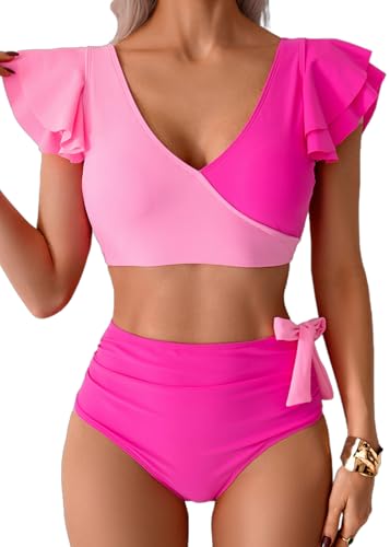 Sangdut Badeanzug Damen Bauchweg,Sexy V...