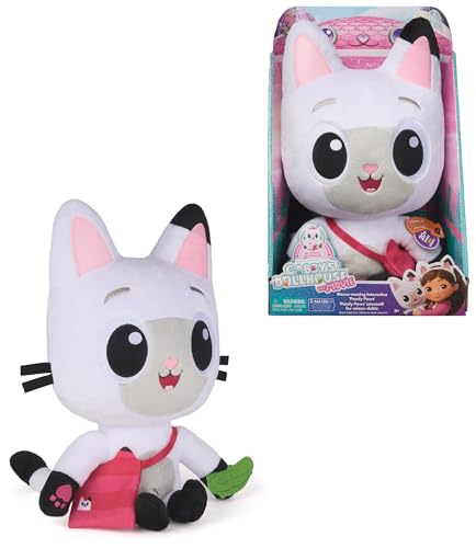 Gabby et la Maison Magique Le Film - Gabby Dollhouse - Peluche à Fonction Pandy Pattes 30 Cm avec Sons - Peluche Chat - Dessin Animé Jouet Maison De Poupée - Jouet...