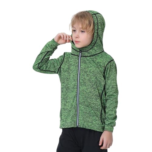 Valcatch Youth Boys Zip Up Hoodie Teens Long Sleeve Tops Sweatshirts Quick Dry Athletic Active Hooded Jacket Coat Sport Wear3