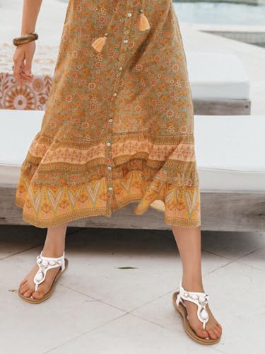 Image of SHIBEVER Dressy Flat Women Sandals: Comfortable Summer Thong Flats Sandal | Arch Support Walking Ankle Strap Dress Rhinestone Bling Womens Sandal - All Day Comfort Casual Beach Boho Women's Shoes