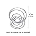 Fineder 20 Pack Air Plant Stand Container Tillandsia Holder, Stainless Steel Wire Stand Plant Display Racks - Silver
