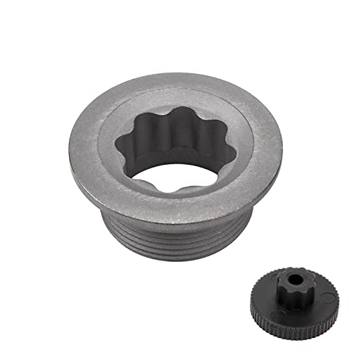 TiTo Titanium Bike Crank Cover M20 Screw Titanium Alloy Bicycle Crank Arm Fixing Bolt Thread Cover Cap for Road Bike MTB(Gray)