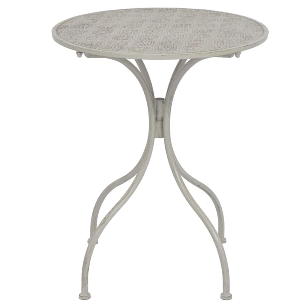 Home Garden, set da 3 pezzi da bistrot grigio acciaio