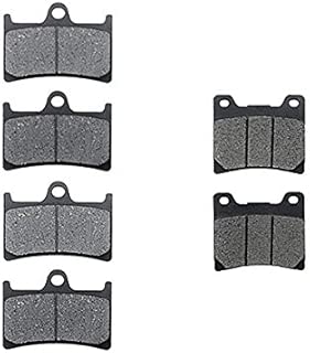KMG Front + Rear Brake Pads for 1997-2007 Yamaha YZF 600R - Non-Metallic Organic NAO Brake Pads Set - coolthings.us