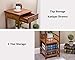COPREE Bamboo Side Table 3-Tier Bedside Couch Sofa Chairside End Table with Drawer Multipurpose Home Furniture