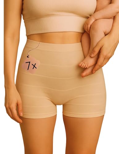 Mrs. Mum Wochenbett Unterwäsche 7er Set I Waschbare Slips & Unterhosen für Wöchnerinnen nach...