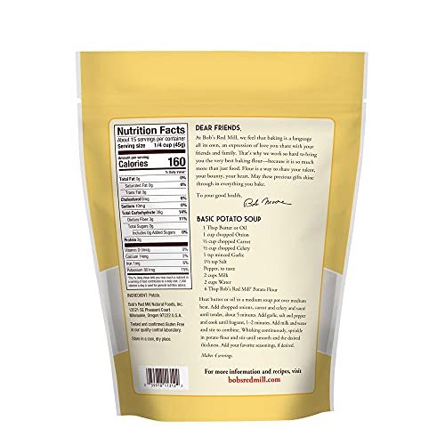 Bobs Red Mill Flour Gluten Free Potato, 24 Oz, Pack of 1 - image 2
