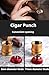 Travel Cigar Tube, Cigar Case 7-in-1 with Moisturizing Holes Cigar Draw Enhancer Tool Stainless Steel Dual Size Cigar Cutter and Punch, Twin Nubber and Cigar Holder Stand (Black)