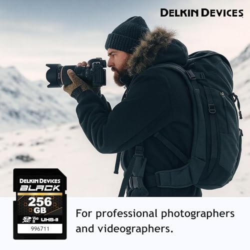 Delkin Devices Black Rugged SDXC Memory Card, UHS-II, C10, U3, V60, Full HD & 8K Video, Fast Speeds Up to 290MB/s Read, 190MB/s Write, Ideal for Photographers and Videographers (256GB) by Delkin Devices - Image 6