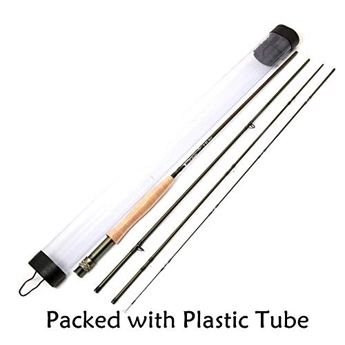 hengel Snelle Actie Vliegen Hengel Graphite Carbon Fiber Fly Rod-9ft 8wt 4stk (270cm) Hengel (Size : 9ft 5wt 4pc (270cm)) - Image 4