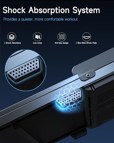 Walking Pad Treadmill for Home - Under Desk Treadmills Portable Mini Compact Walk Running Machine Pads Slim Lightweight Caminadora Eléctrica para Casa Office Small Spaces with Adjustable Speed Remote - Image 4