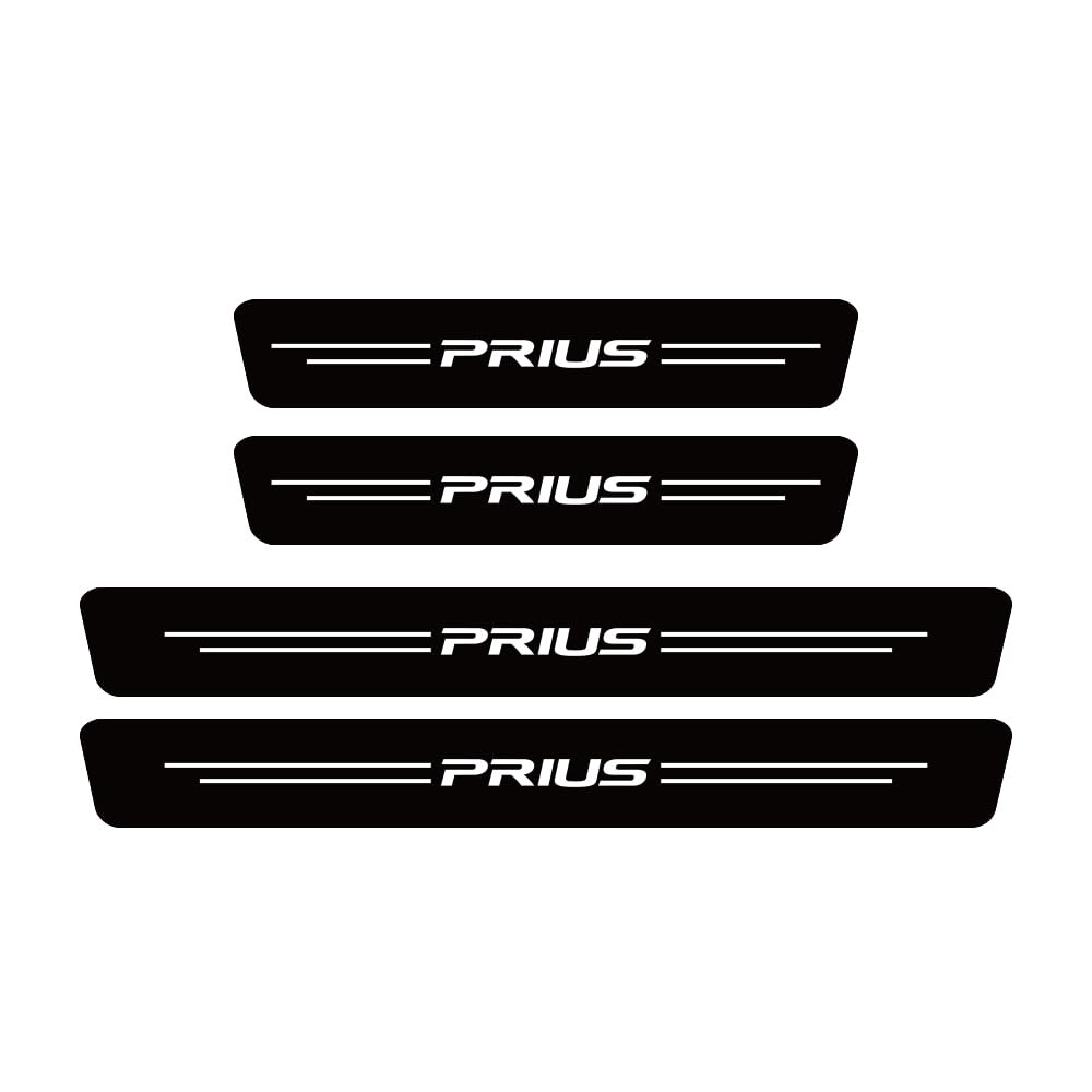 Sdyayfge Normal 4Pcs Kick Plates Car Door Sill Protector,For Prius