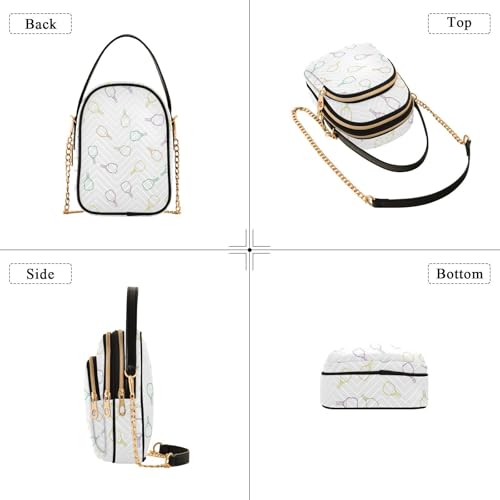 Image of MCHIVER Golf Crossbody Bag for Women Cell Phone Purse Wallet with Removable Chain Shoulder Handbag