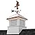 30" Square Manchester Vinyl Cupola with Eagle Weathervane by Good Directions
