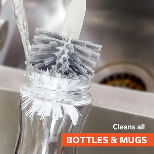 Image of Full Circle Clean Reach Bottle Brush Refill - Replaceable Heads for Deep Cleaning Water Bottles, Baby Bottles, and Tumblers, 2pk