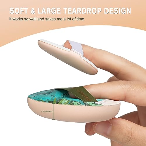 FERYES Large Teardrop Powder Puff for Powder Foundation & Concealer, Makeup Setting - Makeup Puff for Loose Powder Cosmetics, 2 PCS - Image 2