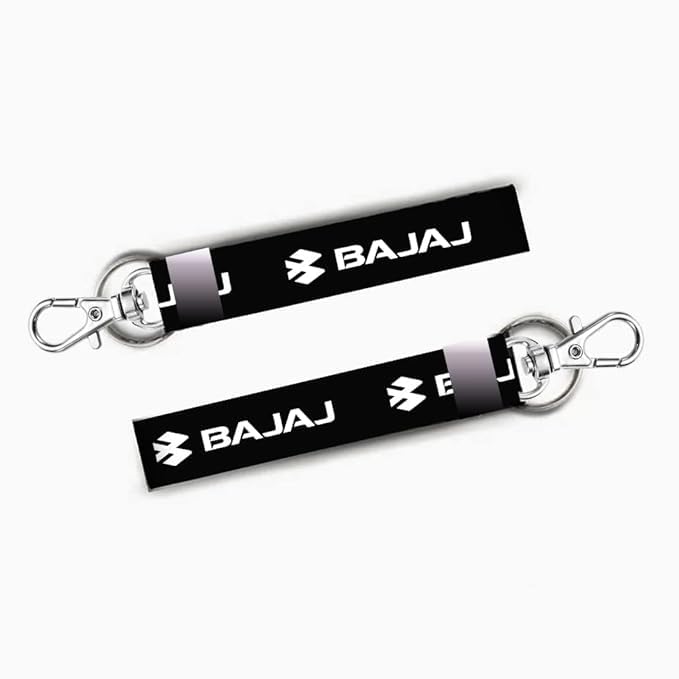 - Bja black Safety Theme Racing Rider Lanyard keychain Holder Compatible For All Bikes Car Key Holder Key Tag Multicolor (7 x 1 Inches) | fabric