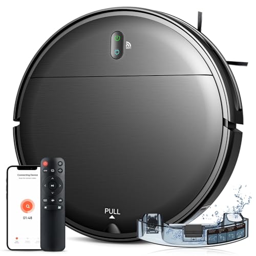 Robot Vacuum and Mop Combo, 2 in 1 Robotic Vacuum Cleaner with Schedule, App/Alexa/Voice Control,...