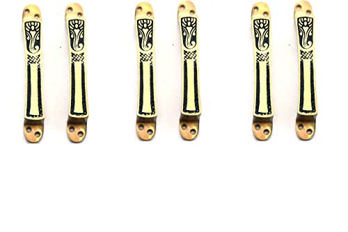Image of Door Handle Cool Door Handles for Main Door Aluminum (7 Inch), Antique- Finish Door Handles for Home and Office for Wooden & Glass Door Handle, Pull Door Handle (Pack Of 3 Pair, Computer Ganesh)