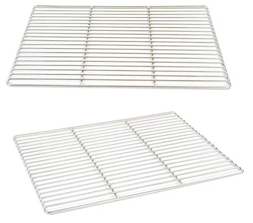 Grillrost 45 x 40 cm aus Edelstahl 304 rostfrei und elektropoliert