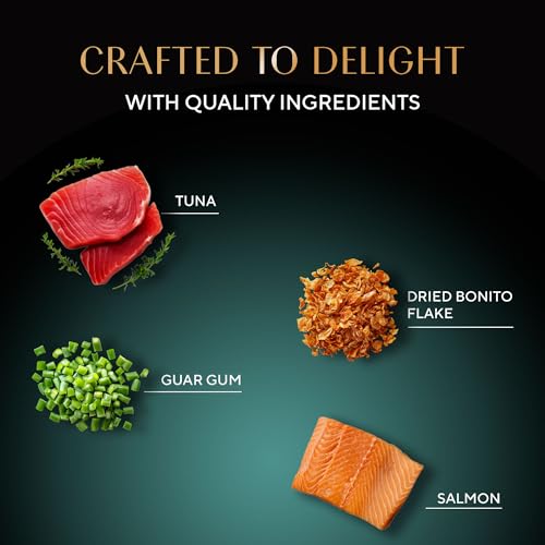 Image of Sheba Rich Premium Adult (1+ Years) Wet Cat Food, Skipjack & Salmon Flavour, 35 g Pouch (Pack of 12), High-moisture wet food for healthy hydration