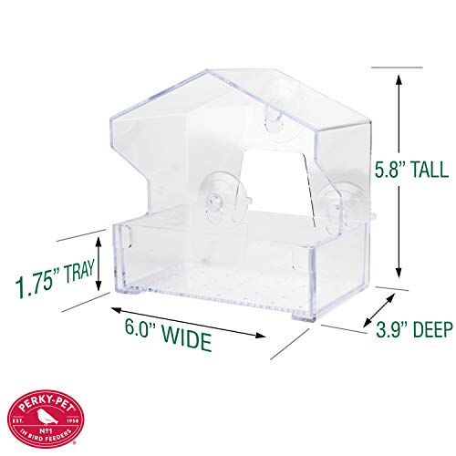 Perky-Pet 345 Clear Outdoor Window Bird Feeder thumb #8