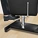 GAOMON Reclining Pedicure Chair with Stool, 360 Swivel Massage Foot Bath Hydraulic Pedi Chair, Height Adjustable Pedicure Unit Station Beauty Spa Salon,Black